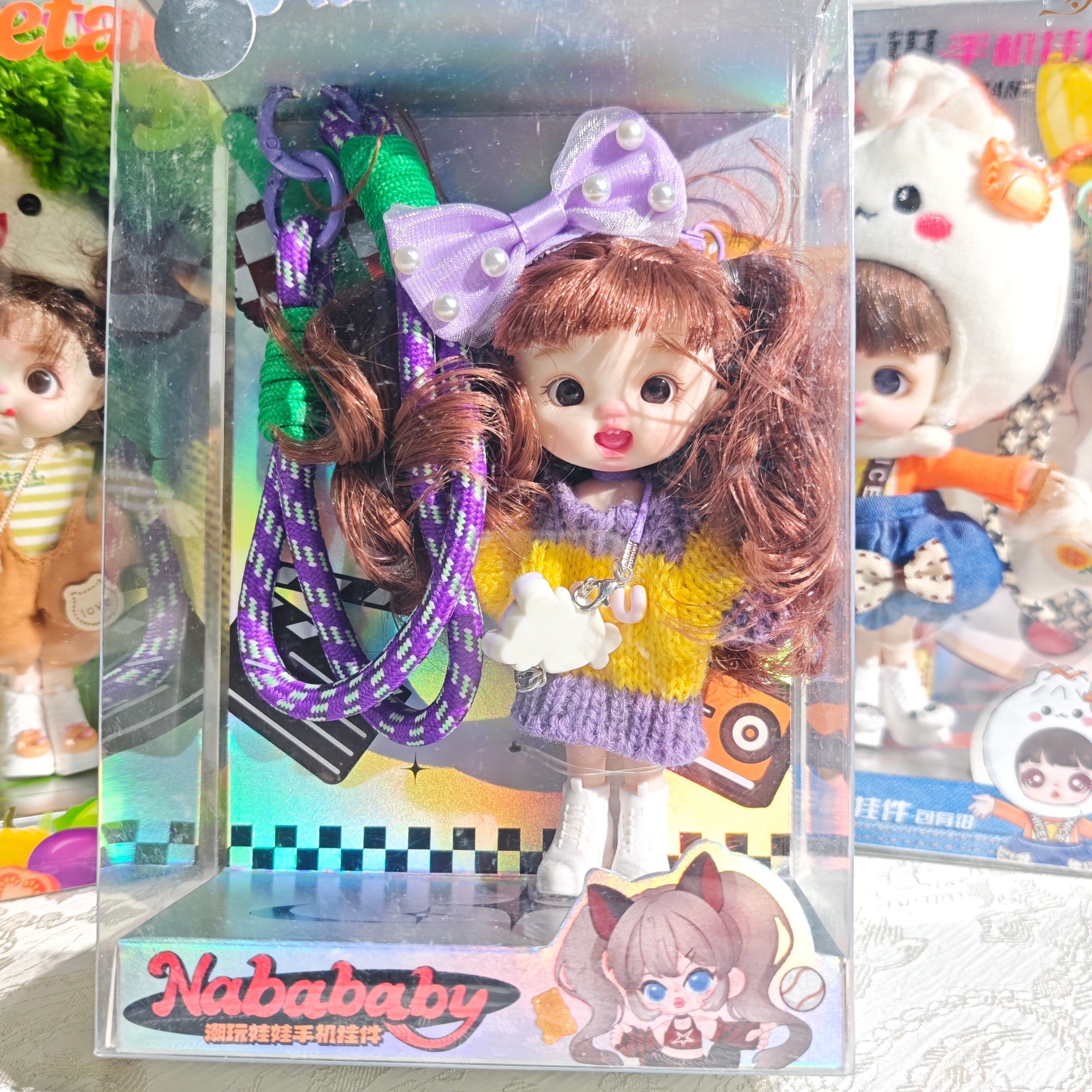 かわいいバッグストラップ、携帯ストラップ、置物