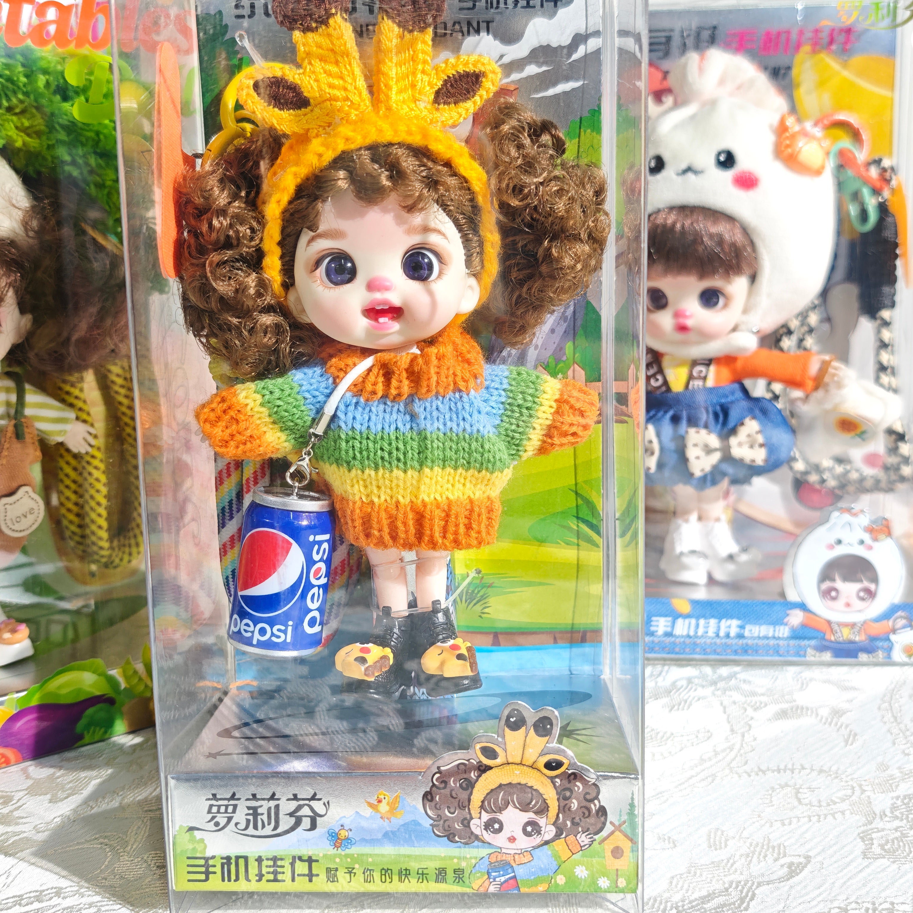 かわいいバッグストラップ、携帯ストラップ、置物