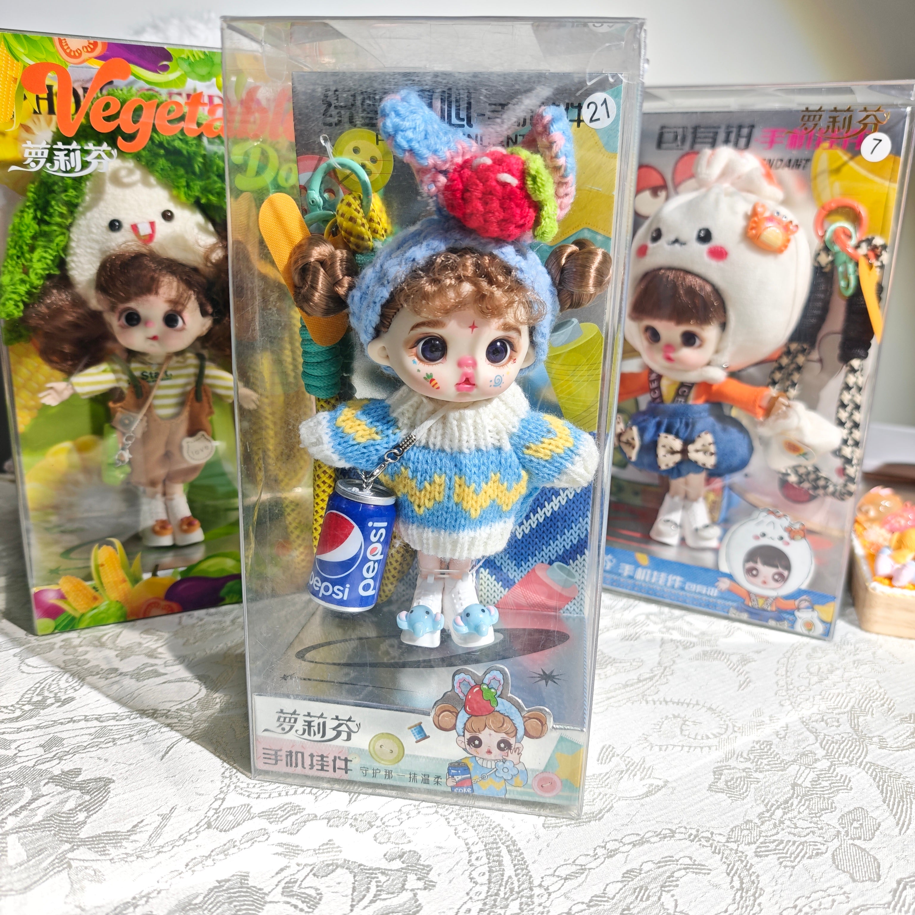 かわいいバッグストラップ、携帯ストラップ、置物